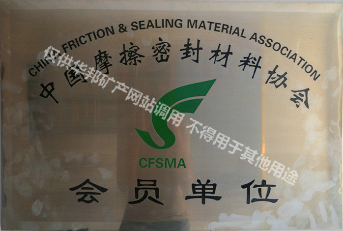 Member unit of China friction seal material association